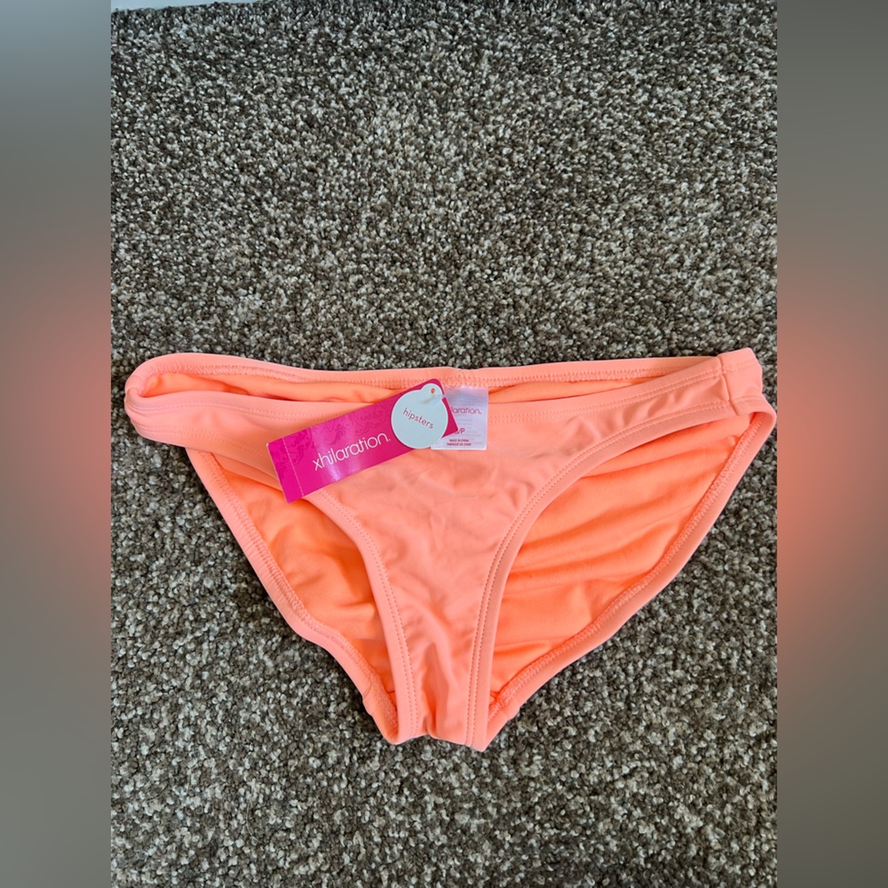 Xhilaration Coral Pink Cheeky Bikini Bottoms, S